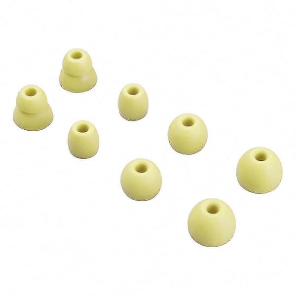 8 stk. silikonørepropper for Beats Flex/X, Bluetooth-kompatible øreproppdeksler, hvitt pulver 2025 Vitality Yellow