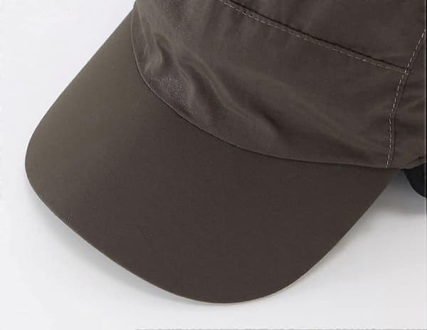 Utendørs baseballcaps for menn Vanntett Yetsye Vinterøreflapp Coffee