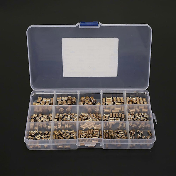 330 st M2 M3 M4 M5 Mässingsinsatsmutter Isolationskolonn Räfflad Insatsmutter Kit