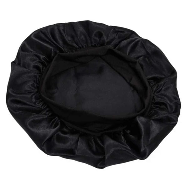 Sleep cap - Satin Bonnet - Sleep Cap Sort One Size sort Black