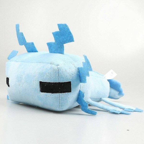 Seneste 30cm Minecraft Plys Legetøj Sjælden Axolotl Blød Plys Legetøj Børn Fødselsdagsgave Blue