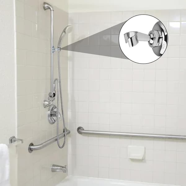 Dusjhodeholder, Dusjhodeholder, Dusjhodeholder i sinklegering, Dusjhodeholder med ekspansjonsskrue, 360° justerbar