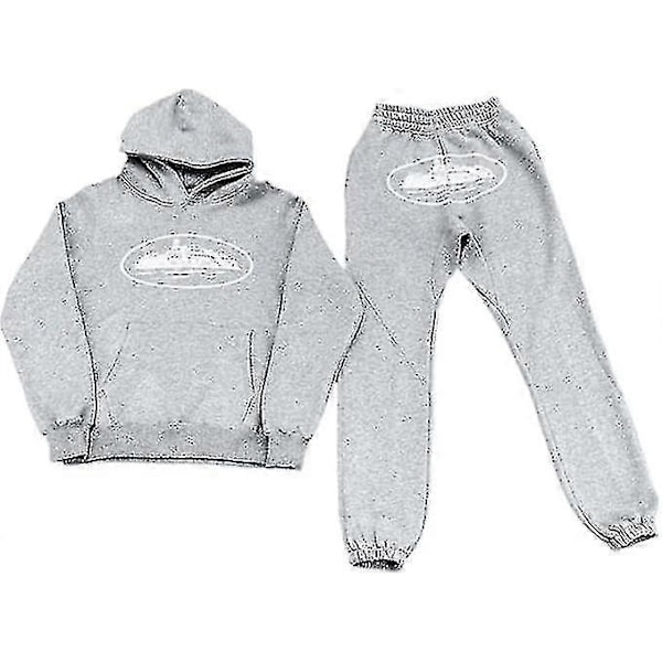 Corteiz Mænds Y2k Joggingdragt, 2-delt Letvægts Tracksuit_x67 Grey M