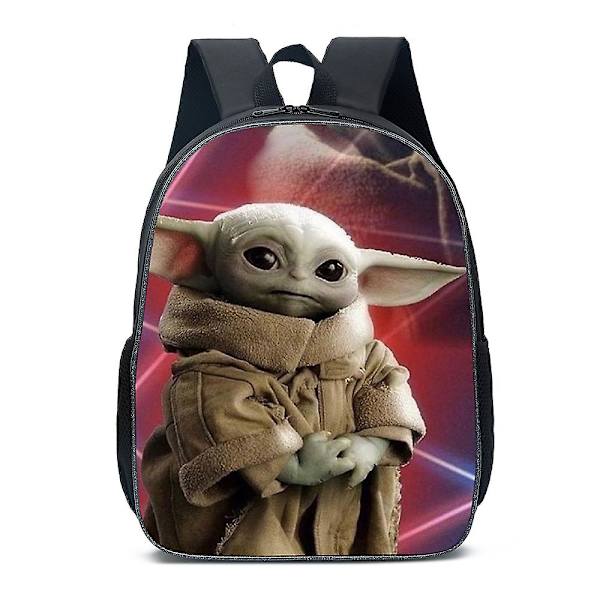 Star Wars Yoda Baby 3D Ryggsäck Barn Pojkar Flickor Junior Skola Bokväska Resa Student Axelväska Present 5