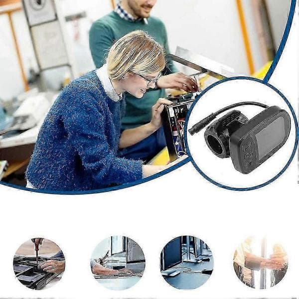 egnet for kugoo g-booster sparkesykkel dashbordmåler kretskort displaytilbehør Black