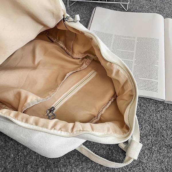 Laptop Ryggsäck Handbagage Ryggsäck För Kvinnor Män Dator Arbets Ryggsäck, College Dagryggsäckar Reseryggsäck White