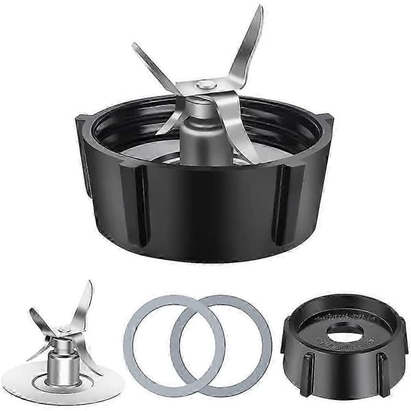 Kompatibel med Osterizer Blender, 4-punkts knivenhet med 2-delt gummipakning 4961 Silver  Black