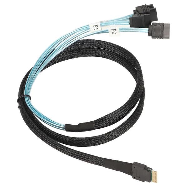 SAS-kabel SFF‑8654‑4 SATA 7-pinners arraydisk raskere overføring mini PVC-datatilbehør 0,5 meter / 1,6 fot