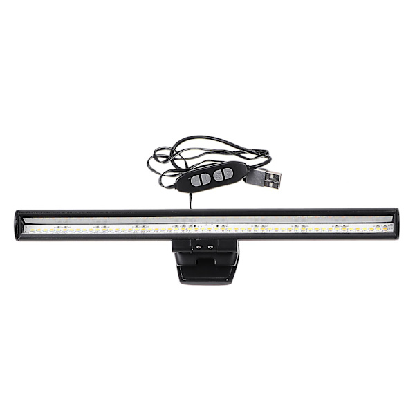 Pöytätietokoneiden LED-näyttölamppu Tietokoneen näytön valo Black 26x2cm