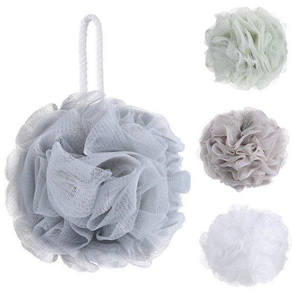 4 Pack Mesh puff Badesvamp - Mesh Loofah Body Exfoliating Shower Ball Shower Svamp