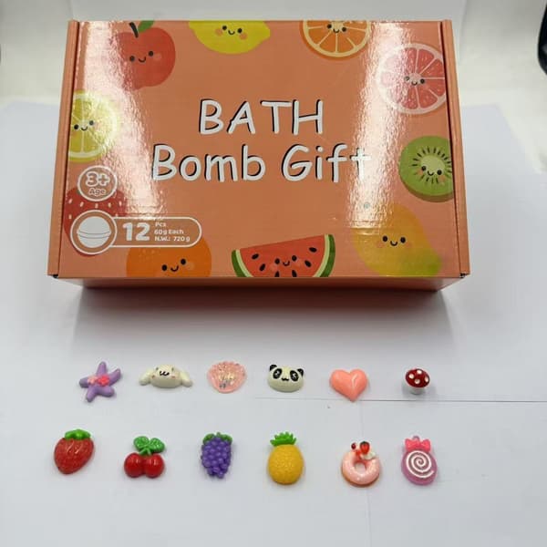 Ocean Toy Bad Salt Ball Set 60g*12 Havssalt Badbollar Bubbelbollar Exploderande Badbollar Presentförpackning 720g 12-pack - XXSW3