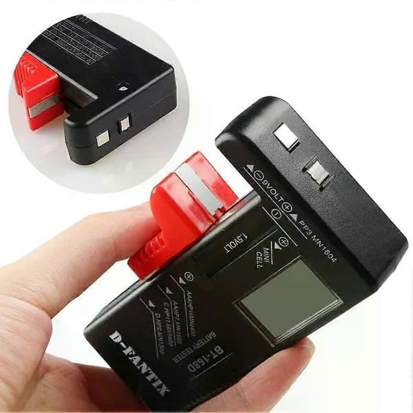 BT-168 /BT-168D Batteritestare Pekare/Digital Display Batterikontroll Volt Mät Universal för C D AA AAA 9V 15V Knappcell