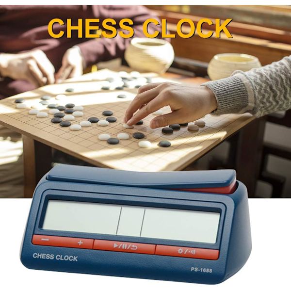 Schackklocka Digital Klocktimer, Professionell Internationell Schacktimer, ABS Nedräkning Speltimer för Schackbrädspel_ma