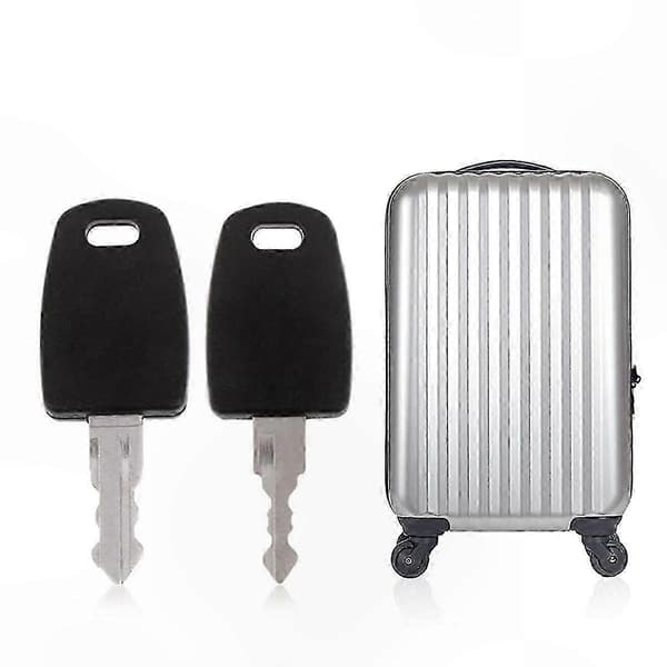 TSA-godkända bagagelås med nycklar för resväskesäkerhet Black  Silver