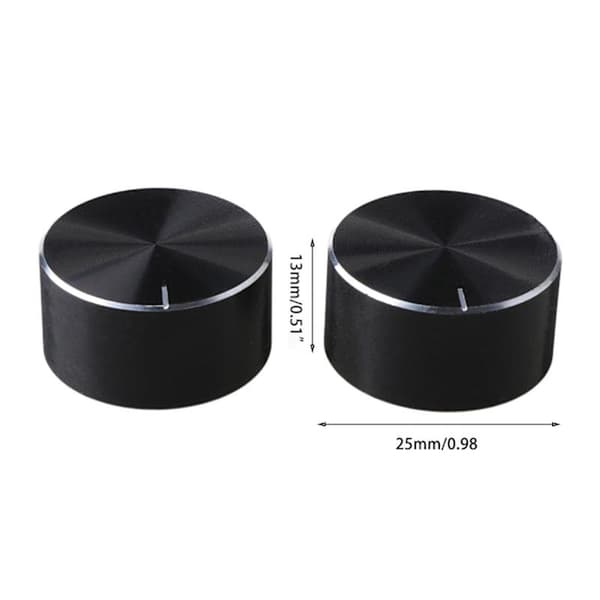 2 stk 25x13mm D-aksel roterende potentiometerknap encoder volumenkontrol til højttaler