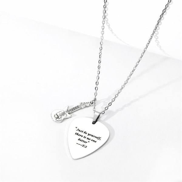Guitar Pick Halskjede,swifties Smykker Tilbehør Gaver Til Valentinsdag For Kvinner Herre Musikelsker Fans A