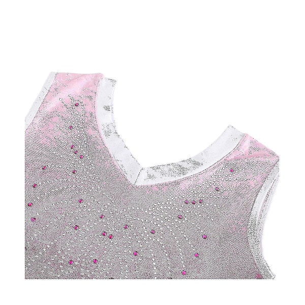 Piger Sleeveless Dansedragt Gymnastik Leotard Ballet Leotards Pink 13-14Y