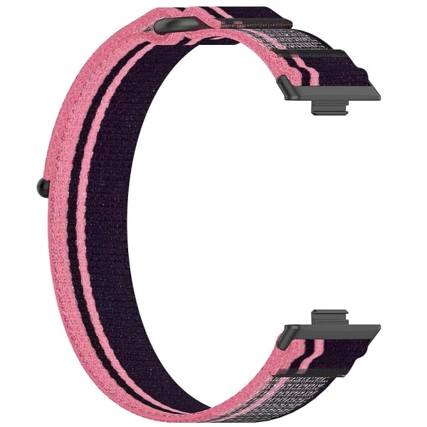 Loop Nylon Rem för Huawei Watch Fit 3 Pink Purple