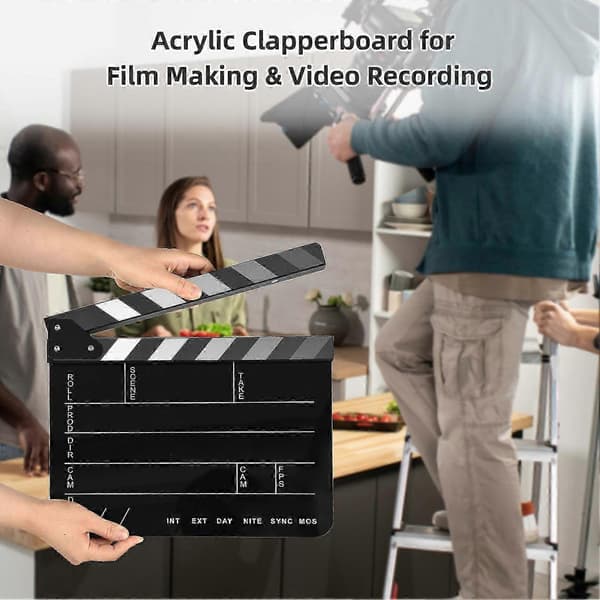Akrylfilmklapper med tørr-slette-tavle