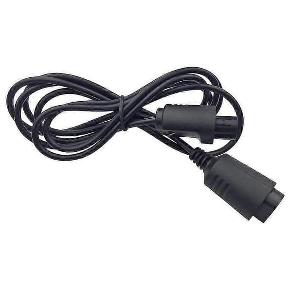 4-pak 6 fod N64 Controller Forlængerkabel Ledning Kompatibel med 64 N64 Controller Black
