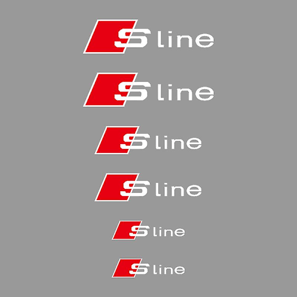 6 stk/sett Car Styling Bremsecaliper Deksel Dekorative Dekaler Klistremerke For A3 A4 A5 A6 Q3 Q5 Q7 Rs3 Rs4 Rs5 Rs6 Rs7 Sport For Sline White