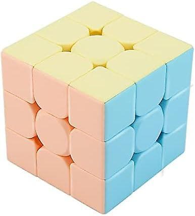 Macoron 3x3x3 Speed Cube, Pink Surface Professional Smooth Magic Cube, Stickerless Frosted Durable 3d Puzzle Toys