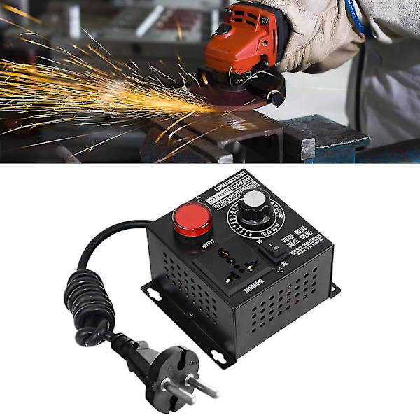 Scr Elektronisk spänningsregulator Ac220v 4000w Temp. Motor fläkthastighetsregulator