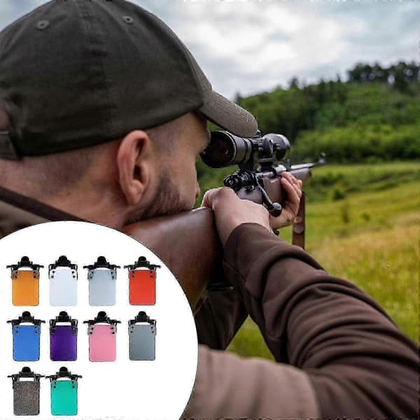 Skytebriller Patch Internasjonal Standard Skytebriller Blinders Occluder Clip Patch Bueskyting Siktehjelp-Bra red