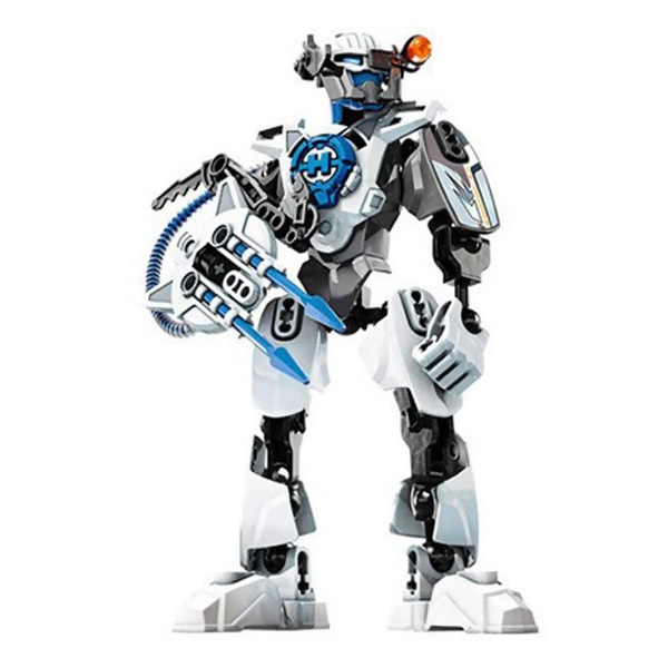 Star Warrior Soldiers Heroes Factory Bionicle Surge String Robotfigurer Block Barnleksaker Silver
