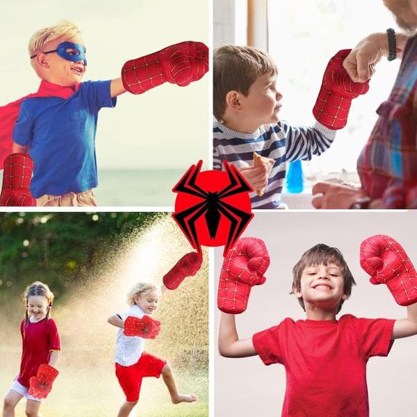 Par Giant Spider-Man Boksehandsker - Superhelt - Legetøj til børn