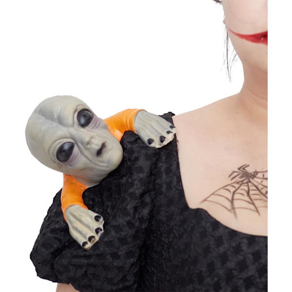 Halloween Party Rolig Axelväska Dockteater för Cosplay Utstyrsel (Pumpkin Axelväska) Ghost Shoulder Sitter