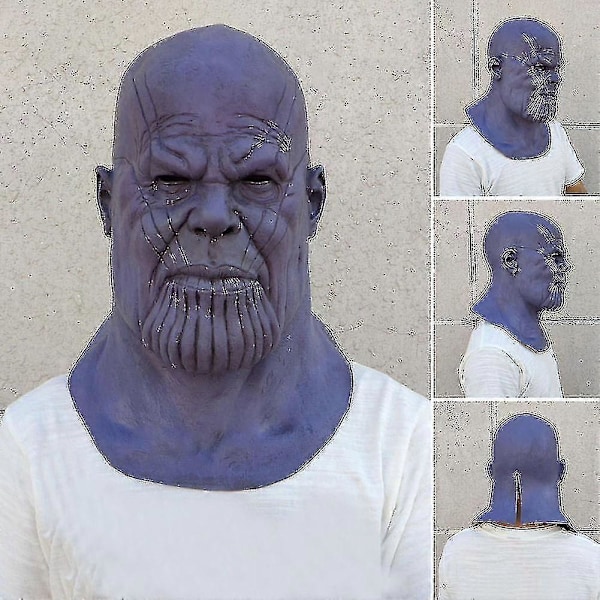 Thanos Maske Avengers War Thanos Masker Halloween Party Samling Rekvisitter