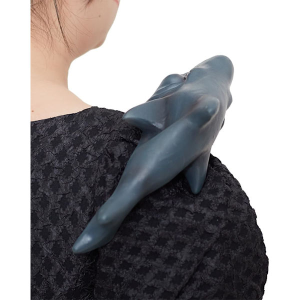 Halloween Party Rolig Axelväska Dockteater för Cosplay Utstyrsel (Pumpkin Axelväska) Shark Shoulder Sitter