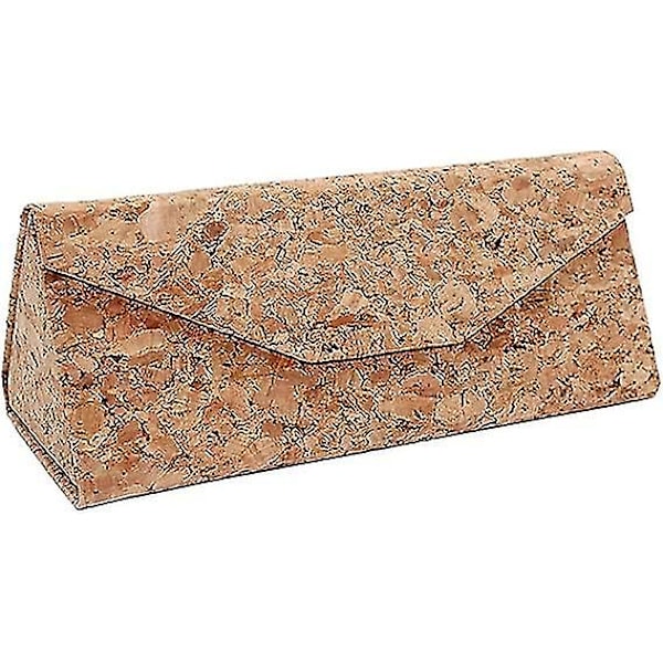 Miljövänlig naturkork solglasögonlåda Vikbar triangel case Case Case