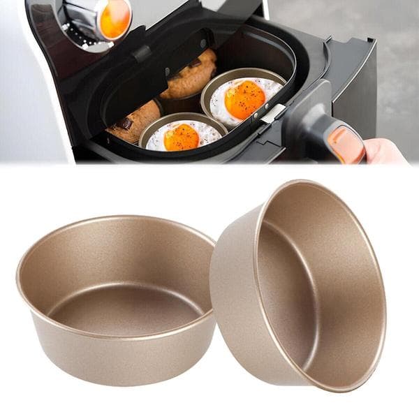 2x Airfryer Æggeforme Non-stick Airfryer Bageforme til Madlavning Bageværktøj
