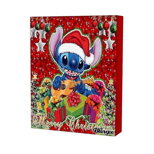 Anime Disney Lilo & Stitch Legering Charm Tilbehør Julekalender Armbånd Halsk Pynt DIY Smykker Nedtællingskalender-w3 C