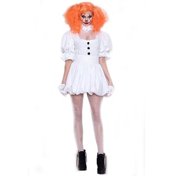 Halloweenin uusi aikuisten cosplay-klovnin asu M