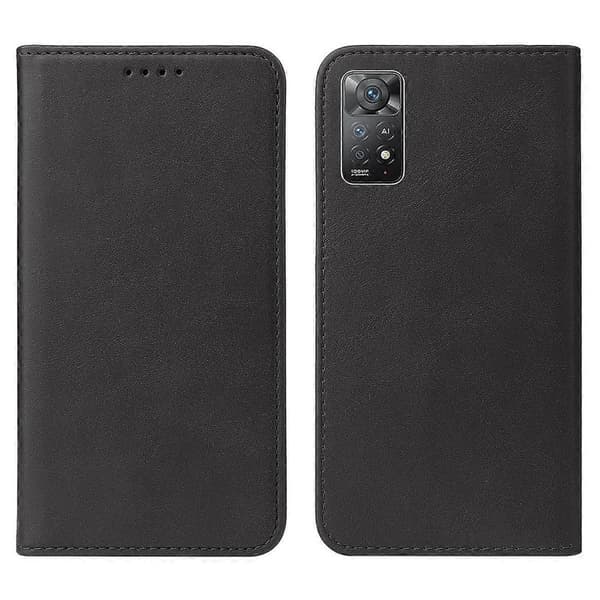 Magnetisk læder telefoncover til Xiaomi Redmi Note 11E Pro Black