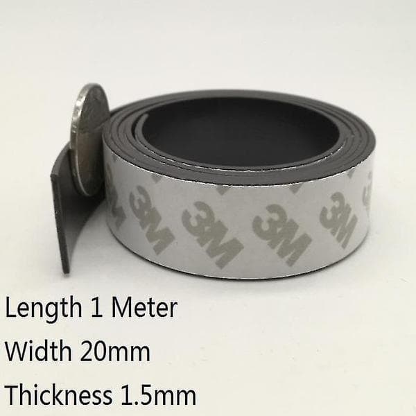 20 x 1,5 1 meter gummimagnettape [YJD]
