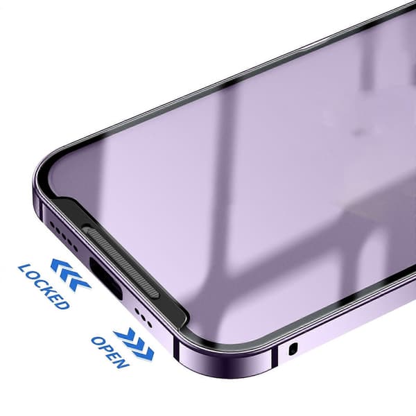 Frostet metal telefoncover til iPhone 14 Plus Gold