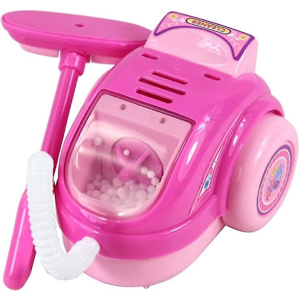 Barnleksaker Rollspel Dammsugare Realistisk leksak med ljus och ljud (rosa)