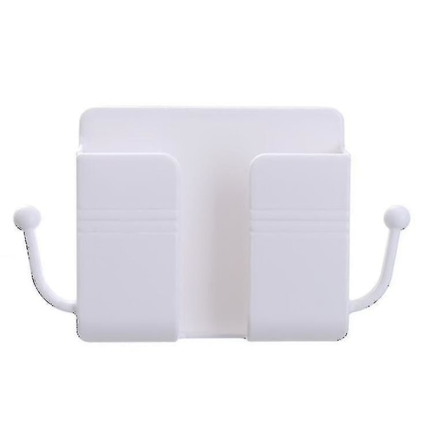 2-pak vægmonteret mobiltelefonstativ Opladningsstativ Rack-stativ Selvklæbende stativ White