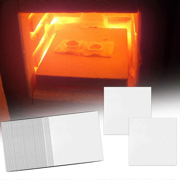 DIY Fusing Glass Smycken Mikrovågsugn Kiln Papers, Foderpapper Isoleringsfiltar 100x Square 8x8cm