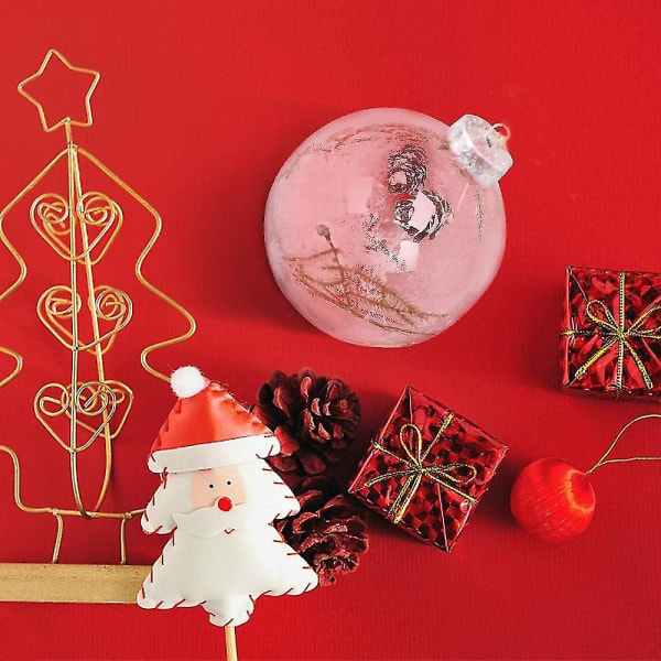 Kirkkaat muoviset koristepallot, 5 kpl täytettävät joulukoristeet pallot,  tee itse tehdyt koristepallot kirkkaat täytettävät korut käsityönä f119 |  Fyndiq
