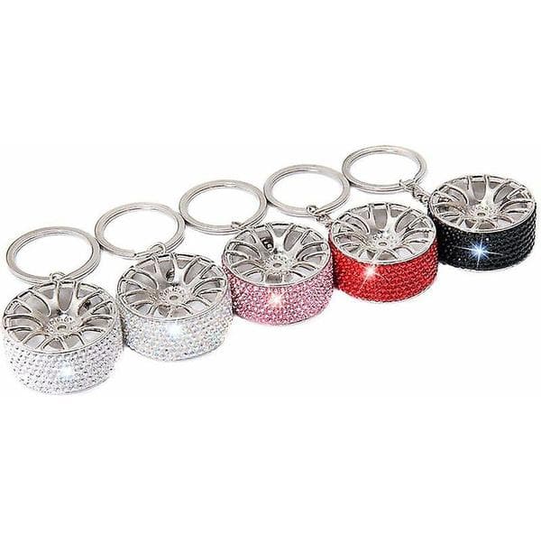 Glitter Diamant Nøkkelring (Svart)