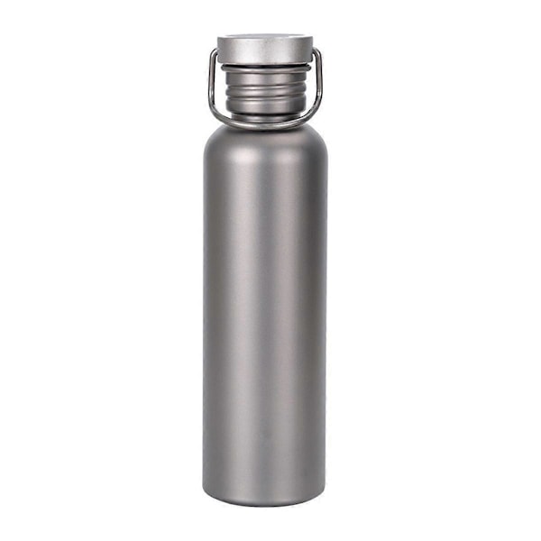 750 ml titanvattenflaska för utomhuscamping, vandring, cykling och camping Titanium