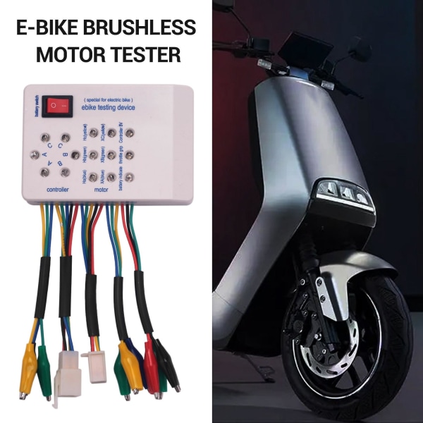 24v/36v/48v/60v/72v elektrobil el-cykel scooter børsteløs motorcontroller tester White