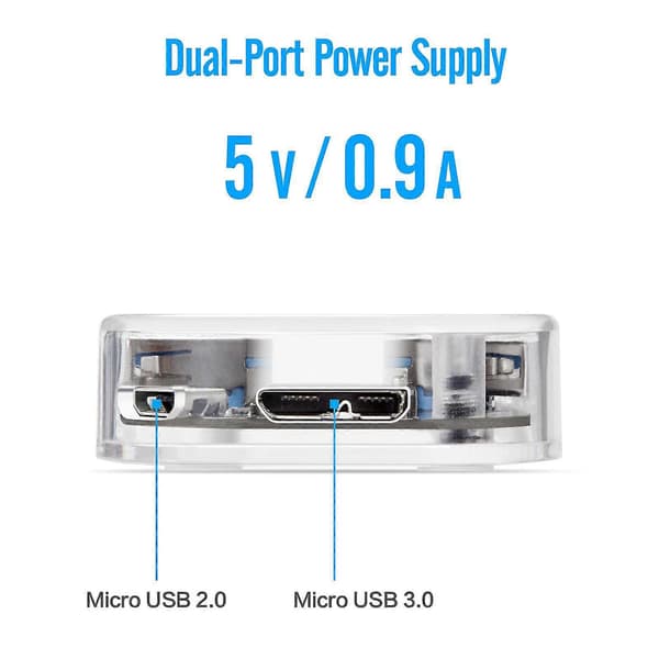 USB-hubadapter Multi USB 3.0 4-port splitter for PC bærbar PC-mottaker