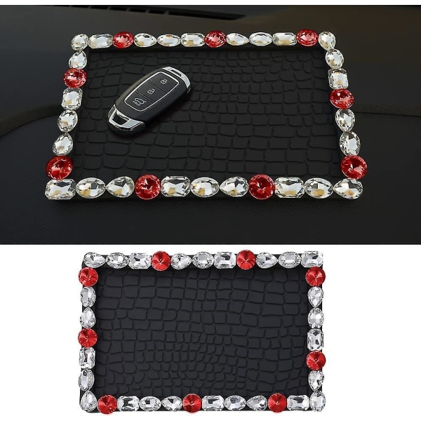 Bling sklisikker pute for bildashbord, universell sklisikker matte for telefoner Solbriller Taster Elektroniske enheter
