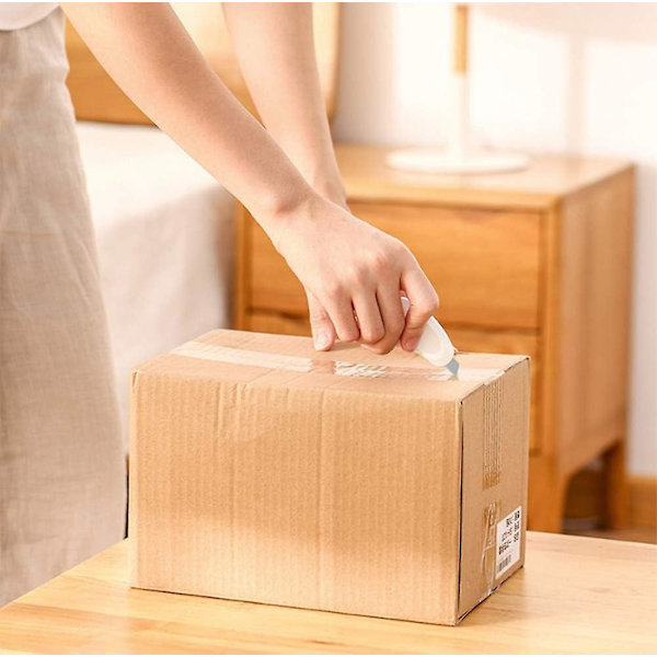 3 stk. Mini Cutter Bærbar Lille Kasse Cutter Auto - Fjeder Kuvert Åbning Cutter Kontor Lille Papir Cutter Hvid